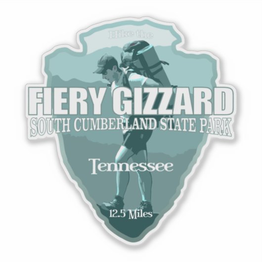 Fiery Gizzard (arrowhead T) シール (正面)