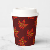 Fiery Leaf Paper Cup 紙コップ (左)