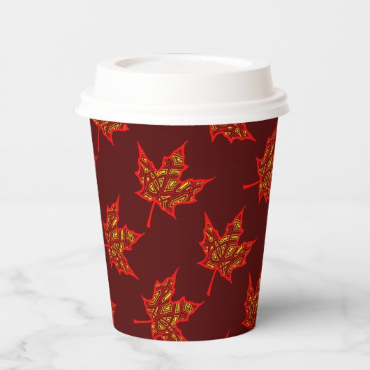 Fiery Leaf Paper Cup 紙コップ (左)