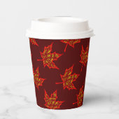 Fiery Leaf Paper Cup 紙コップ (裏面)