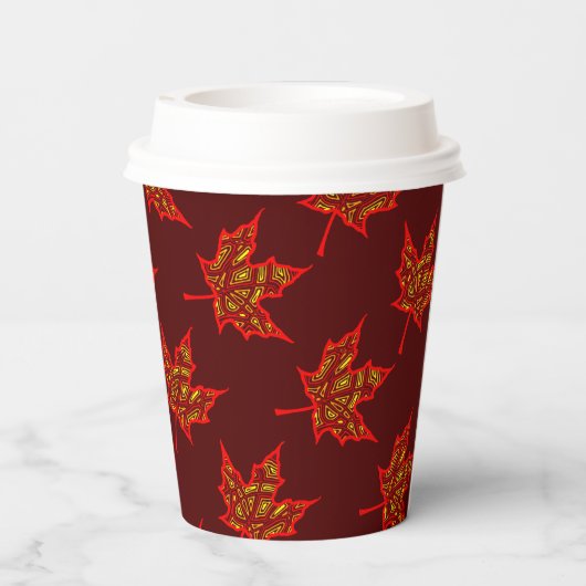 Fiery Leaf Paper Cup 紙コップ (裏面)