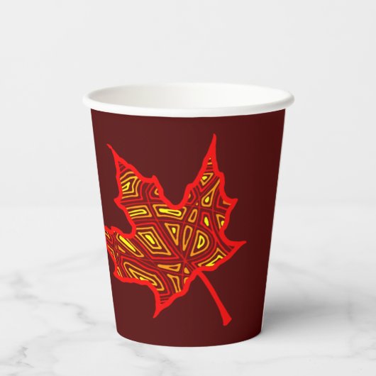 Fiery Leaf Paper Cup 紙コップ (裏面)