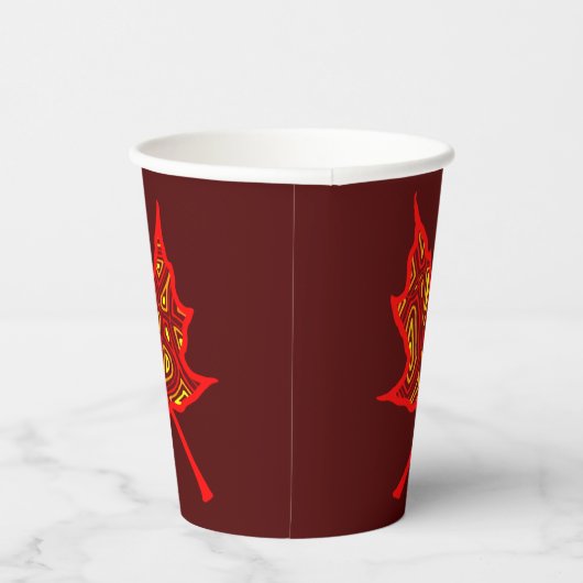 Fiery Leaf Paper Cup 紙コップ (右)