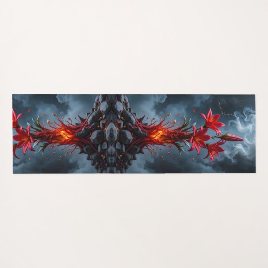 Fiery Lily Fantasy ヨガマット (裏面(横))