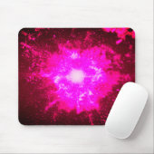 Fiery Nebula Sci-Fi Art Mousepad マウスパッド (マウス)