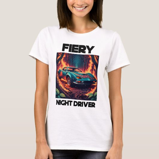 Fiery Night Driver Tシャツ (正面)
