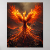 Fiery Phoenix Rising Poster ポスター (正面)