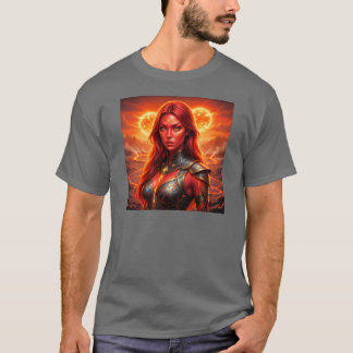 Fiery Redhead on a burning planet! Tシャツ