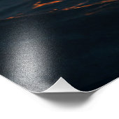 Fiery Rustic Anchor – Nautical Fantasy Wall Art フォトプリント (角)