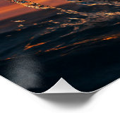 Fiery Rustic Anchor – Nautical Fantasy Wall Art ポスター (コーナー)