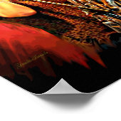 Fiery Saxophone Player ポスター (角)