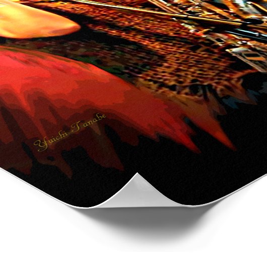 Fiery Saxophone Player ポスター (角)