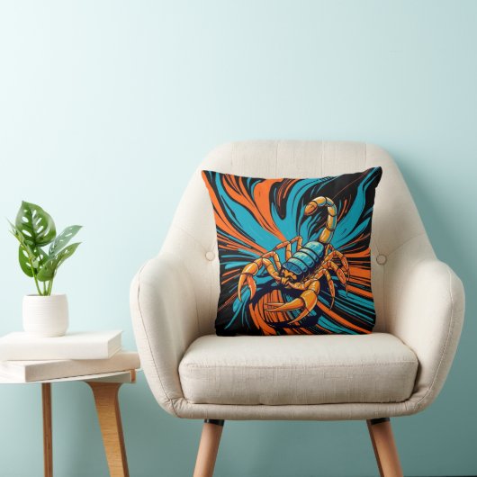 Fiery Scorpion Burst  クッション (椅子)