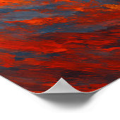 Fiery, She Rises | Feminist Raised Fist Woman ポスター (角)