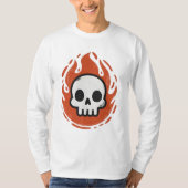 Fiery Skull Emblem Tシャツ (正面)