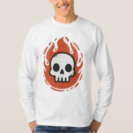 Fiery Skull Emblem Tシャツ