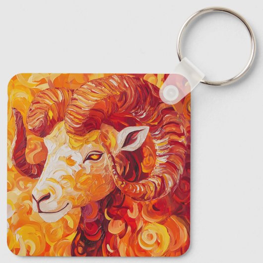 Fiery Solar Capricorn Spirit キーホルダー (裏面)