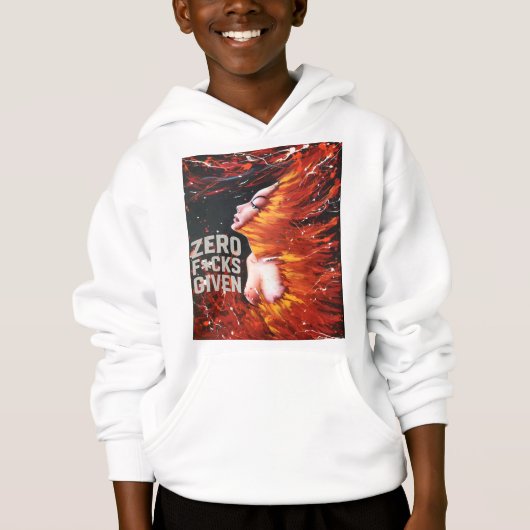 Fiery Spirit" Boys' Hoodie (正面)