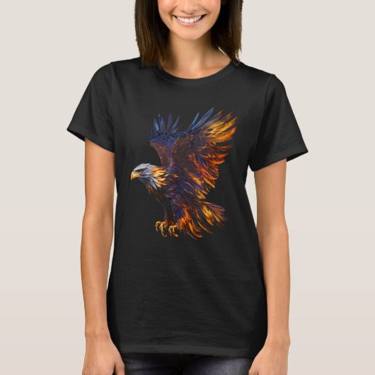 Fiery Steller's Sea-eagle Graphic Tee for Men Wome Tシャツ (正面)