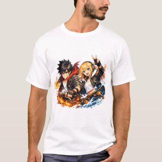 Fiery Wave Duo Skate Adventure Tシャツ