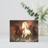 Fiery Wild Horses Running Through Smoke and Flame シーズンポストカード (スタンド正面)