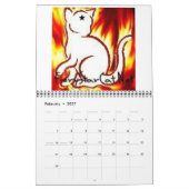 FieryStarCatのカレンダー カレンダー (2月 2027)