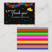 Fiestaの水の色あなた感謝していの赤んだシャワー ノートカード (正面/裏面)