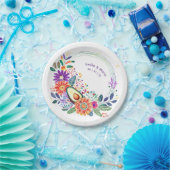 FIESTAカクティフォーカルフラワーズカスタム ペーパープレート (パーティー)