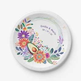 FIESTAカクティフォーカルフラワーズカスタム ペーパープレート