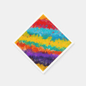 Fiestaカラー絵を描ス・スプラッシュカラフル・パーティー スタンダードカクテルナプキン (角)