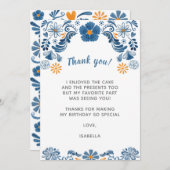 Fiestaサンキューカード,フローラサンキューノート ノートカード (正面/裏面)