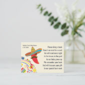 Fiestaスペインのベビーシャワーエンクロージャカード エンクロージャーカード (スタンド正面)