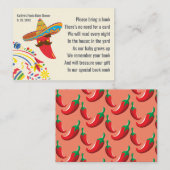 Fiestaスペインのベビーシャワーエンクロージャカード エンクロージャーカード (正面/裏面)