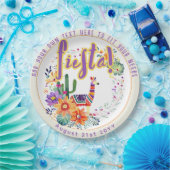 FIESTAドラマラマ民俗芸術の花カスタム ペーパープレート (パーティー)