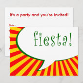 fiestaパーティー:漫画音声 招待状 (正面/裏面)