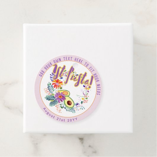 FIESTAピンクアボカドフォーカルフラワーズカスタム フェイバータグ (インサイチュ)