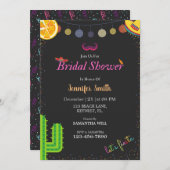 Fiestaブライダルシャワー招待カードのパーソナライズ 招待状 (正面/裏面)