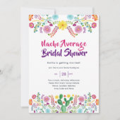 FIESTAブライダルシャワー民俗芸術フローラ 招待状 (正面)