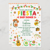 fiestaベビーシャワーメキシコフォーク 招待状 (正面/裏面)