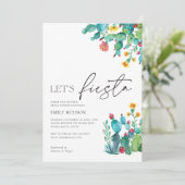 Fiestaメキシコのブライダルシャワーへの招待 招待状 (スタンド正面)