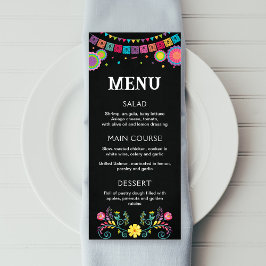 Fiestaメニュー、編集可能な印刷可能メニュー メニュー