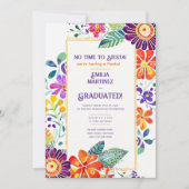 FIESTA卒業式フォーカルフラワーズテーマ 招待状 (正面)