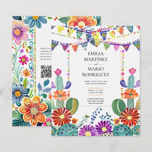 FIESTA'結婚's - Folkart Flowers モダン (正面/裏面)