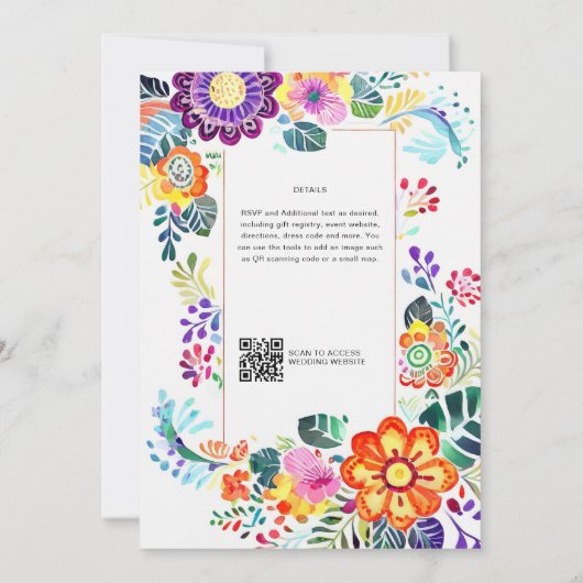 FIESTA'結婚's - Folkart Flowers モダン (裏面)