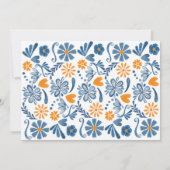 Fiesta誕生日招待状と写真 招待状 (裏面)