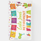 Fiesta退職バナー – 白い背景#3 横断幕 (縦)