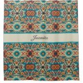 Fiesta開花のカスタマイズ シャワーカーテン (正面)