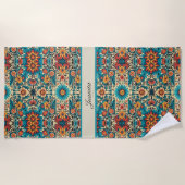 Fiesta開花のカスタマイズ ビーチタオル (正面)