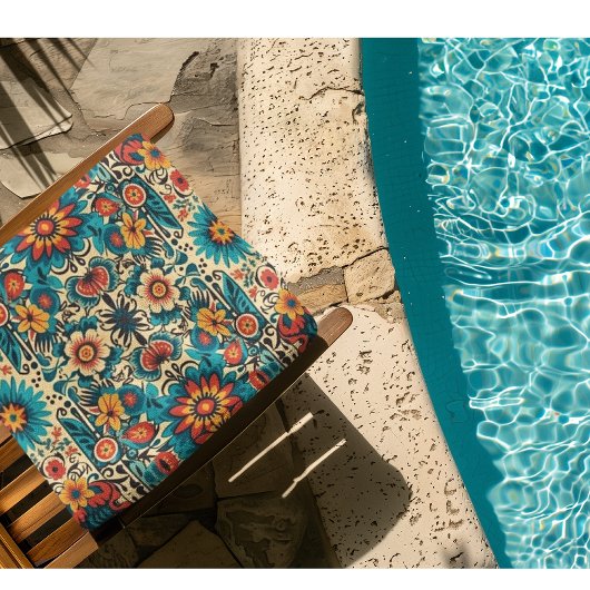 Fiesta開花のカスタマイズ ビーチタオル