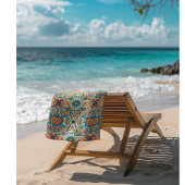 Fiesta開花のカスタマイズ ビーチタオル